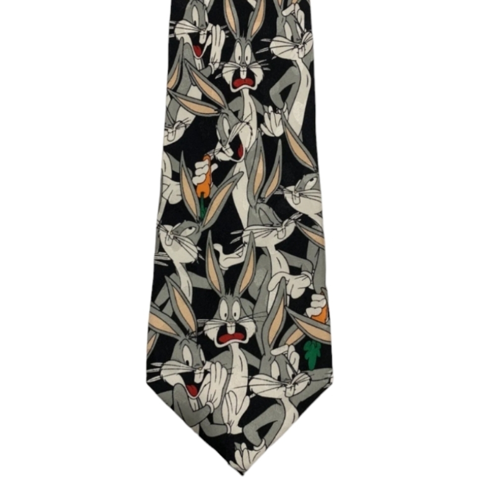 Vintage Y2K Looney Tunes Bugs Bunny Tie